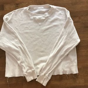 Brandy Melville White Comfy Long Sleeve